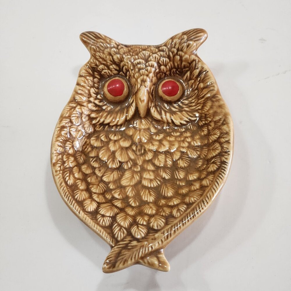 Vintage MCM Owl Trinket/Soap Tray